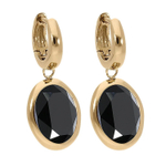 Серьги Qudo Creole TIVOLA small G jet 310534 BW/G