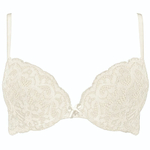 Кружевной бюстгальтер с формованными чашками Amy (Размер: 32A) (Цвет: кремовый)