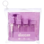Флаконы дорожные в косметичке 4шт «COMFORT», цвет фиолетовый, (40*4мл)