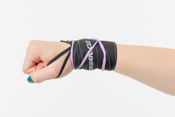 Кистевые бинты Totemic Clo неэластичные шнурковые, 8*56см, сиреневые