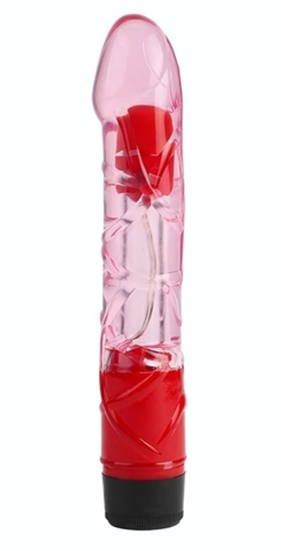 Розовый реалистичный вибратор 9 Inch Realistic Vibe - 23 см. (Цвет: розовый)