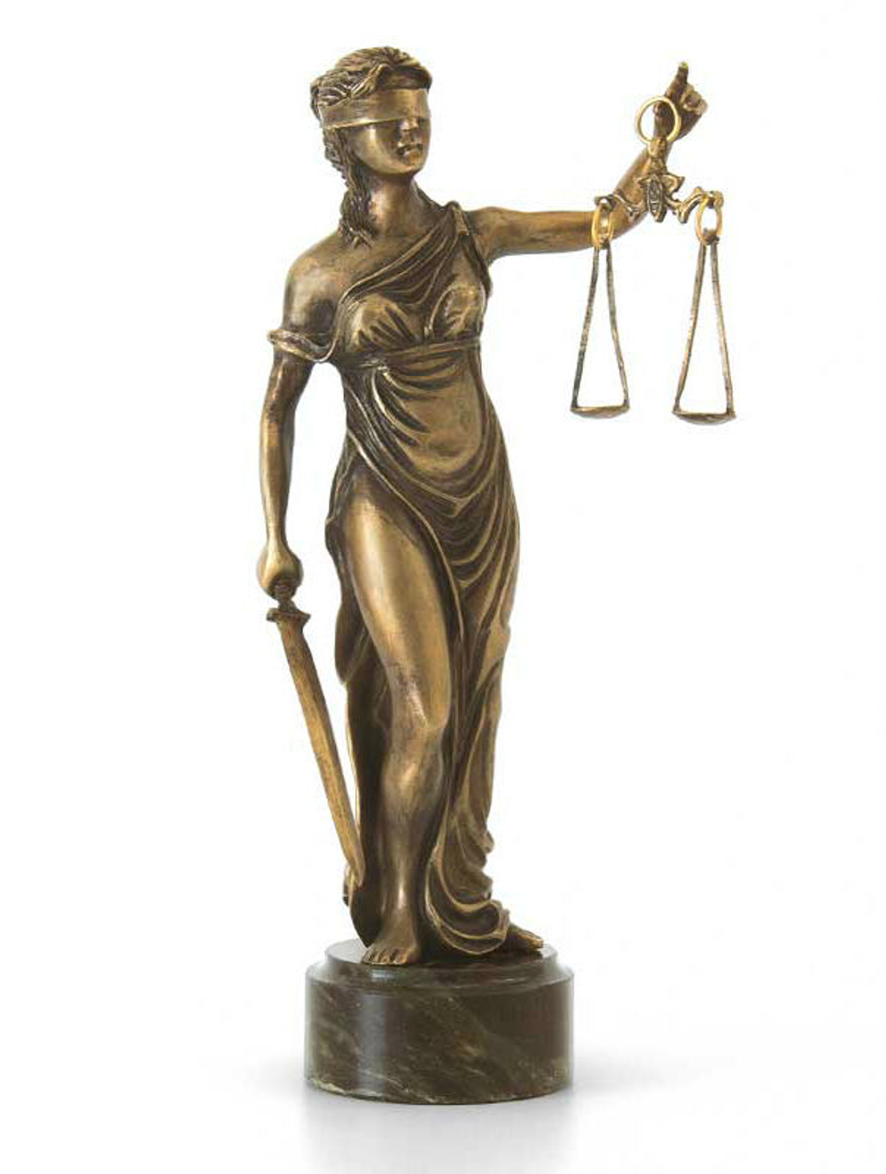 Статуэтка "Фемида" из бронзы малая