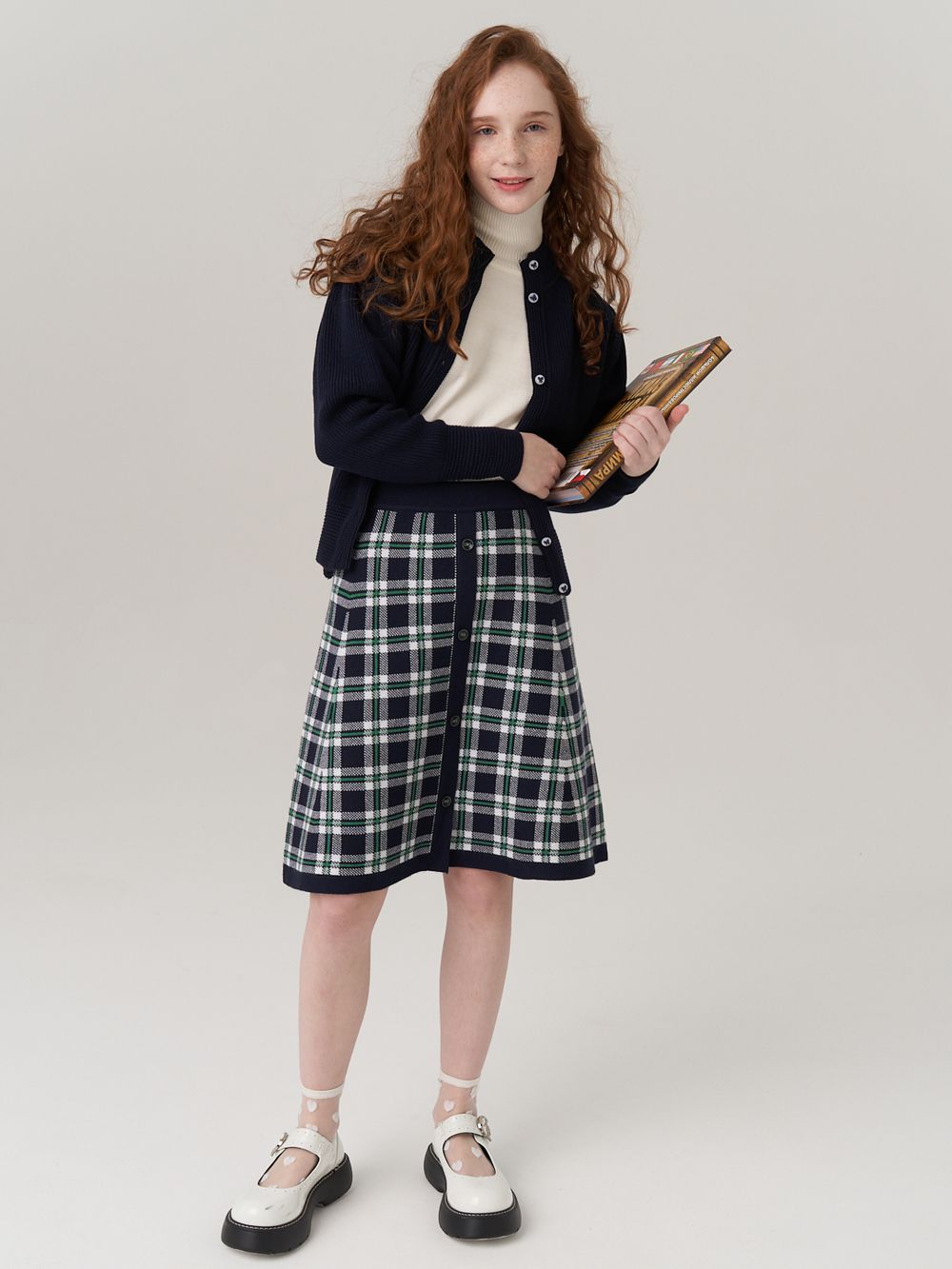 Кардиган для девочки AT1058 синий