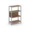 Shelf System Односекционный стеллаж трехярусный SN.STM-311 Дуб Табак/Металл Серый 810*400*1246