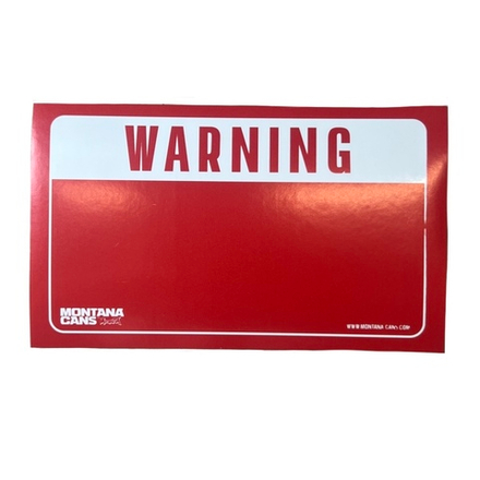 Стикер Montana WARNING Red (1шт)