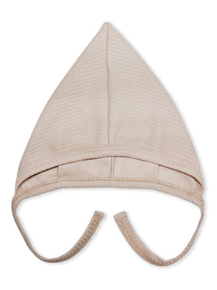 Чепчик Гномик Рубчик Светлый кофе RinaAmari