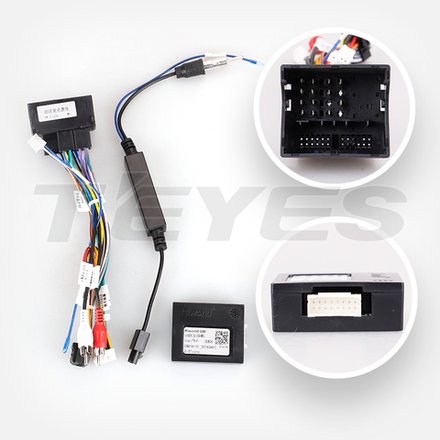 Комплект рамки с разъёмами 9"+can VW Touareg 2002-2010 большая рамка - Car-Smart 7081F1