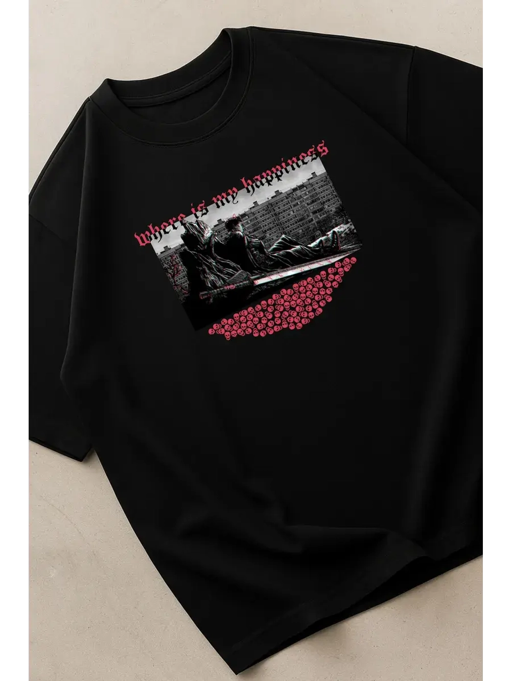 Футболка y2k оверсайз аниме берсерк панельки