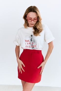 футболка белая оверсайз