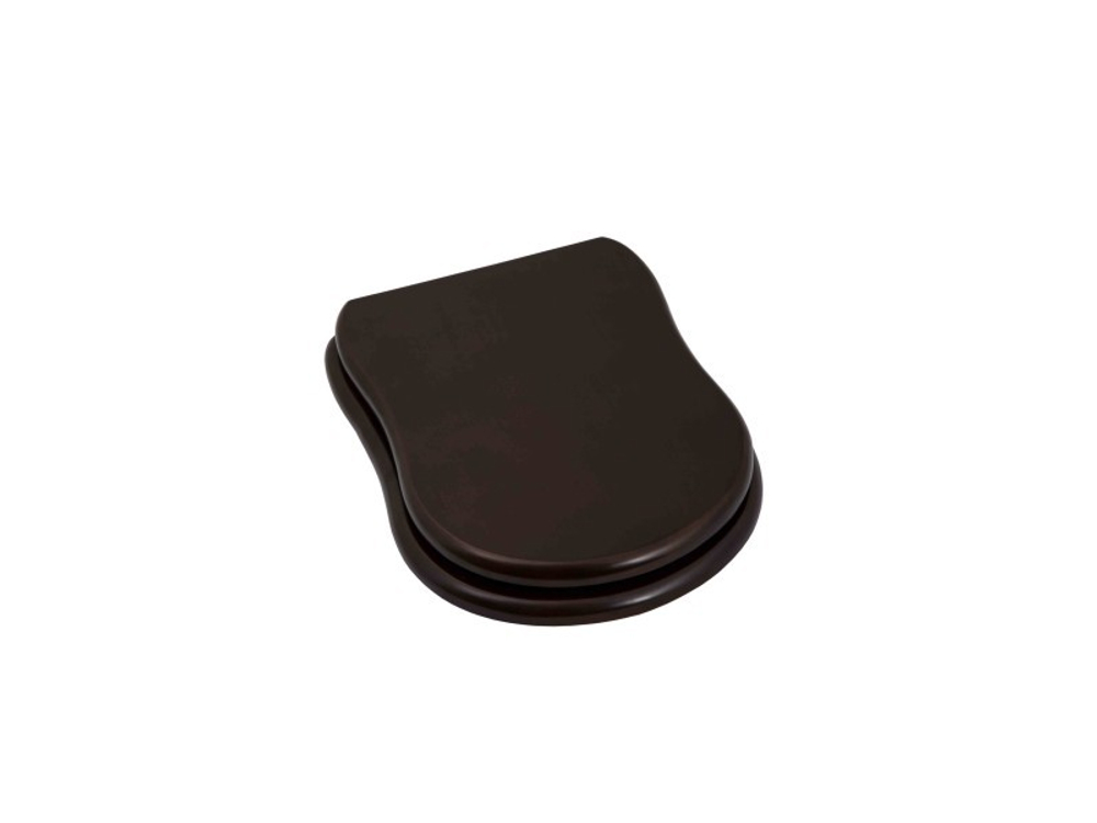 Унитаз напольный с бачком Aksy Bagno Rome бронза, крышка дерево,орех, микролифт