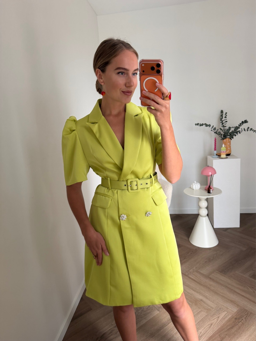 Платье-пиджак Каролайн васаби