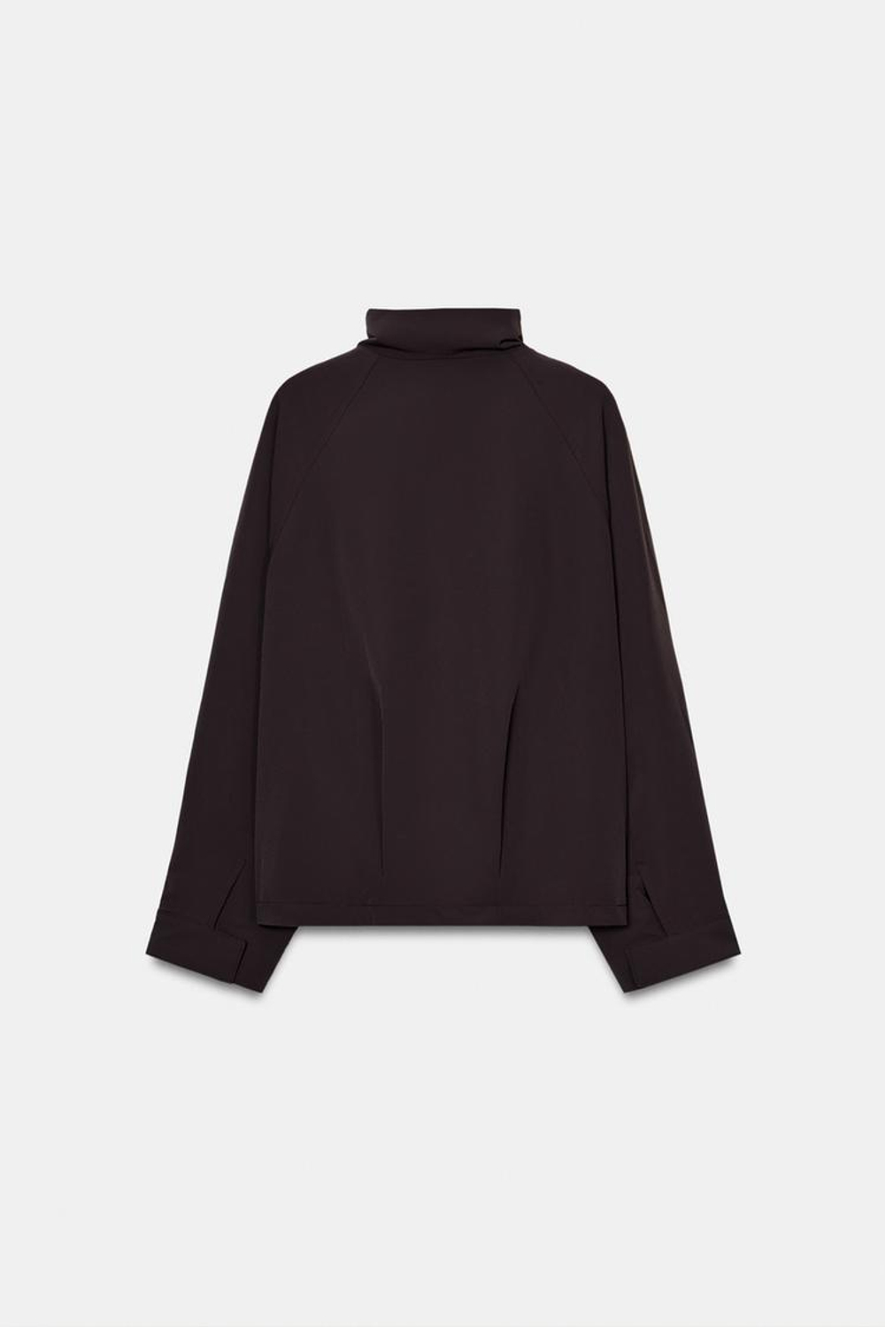 ZARA БОМБЕР ОВЕРСАЙЗ НА МОЛНИИ, ШОКОЛАДНЫЙ