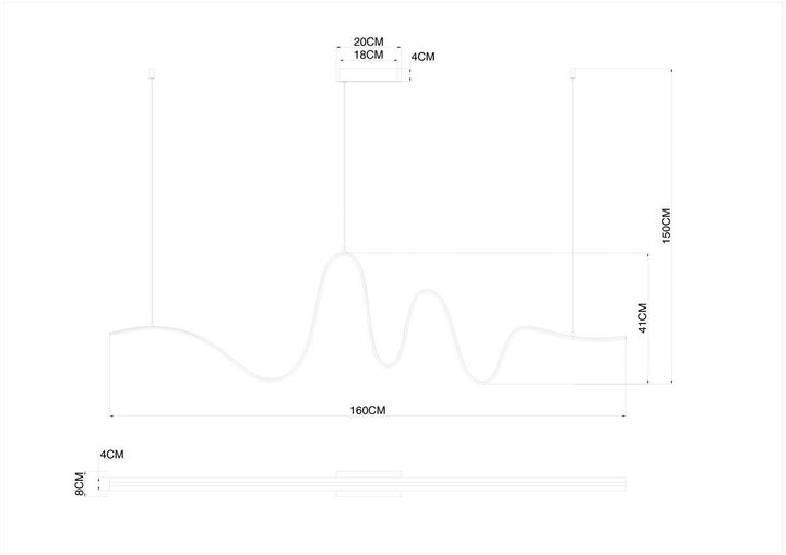 Подвесной светодиодный светильник Divinare Stark 1926/01 SP-34