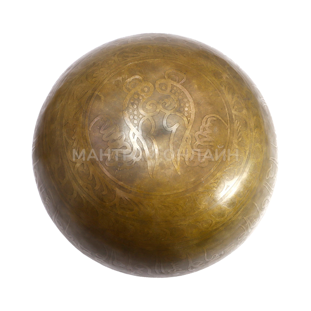 Чаша поющая Ганеш 9 металлов ручная ковка d-20 см h-10 см, вес от 900 г до 1100 г