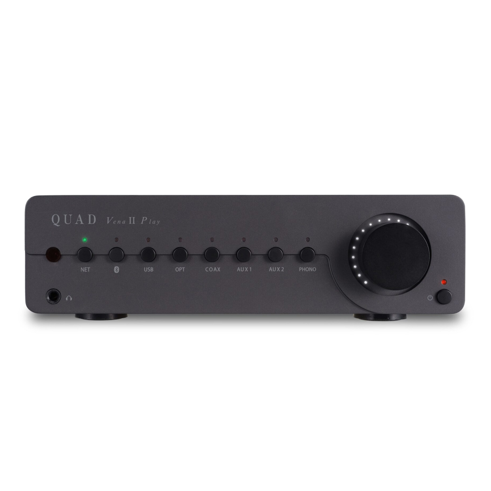 Quad Vena II Play Lancaster Grey — интегральный стереоусилитель с поддержкой стриминга и мультирум
