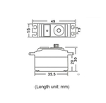Сервопривод JX Servo PDI-2506MG Metal Gear digital