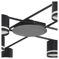 8362/8C COMFI LN 000 черный, металл/акрил Светильник потолочный GX53 LED 8*7W 220V BERTY