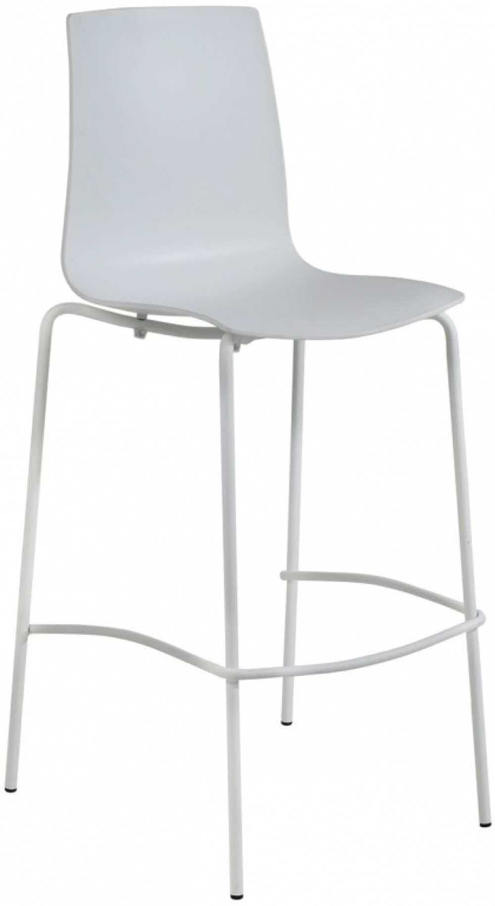 Стул пластиковый барный Papatya X-Treme BSL Pro, белый
