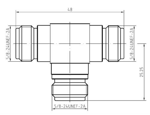 LF-N-KKK-3G, Коаксиальный переходник (N-KKK)
