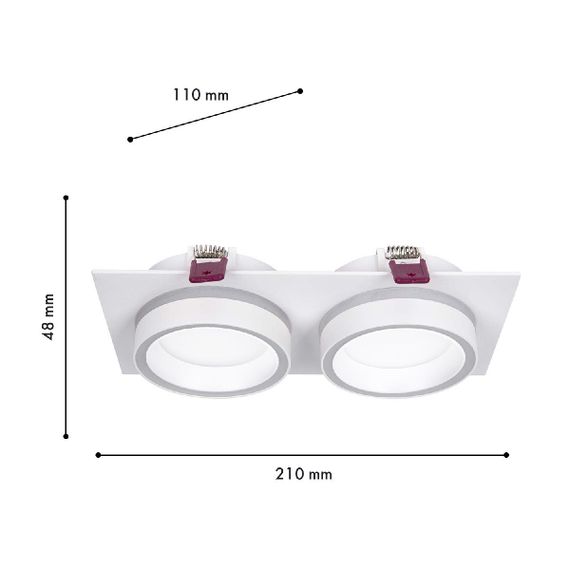 Встраиваемый светильник Favourite 4650-2C