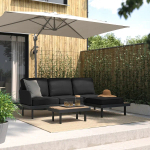 3-местный комплект садовой мебели - REVSKÄR / REVSKАR  IKEA/РЕВСКЕР ИКЕА,  211х65 см, серый