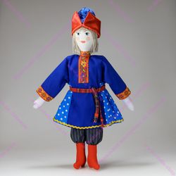 Текстильная кукла Крестьянский мальчик