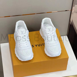Мужские белые комбинированные кроссовки Louis Vuitton Run Away