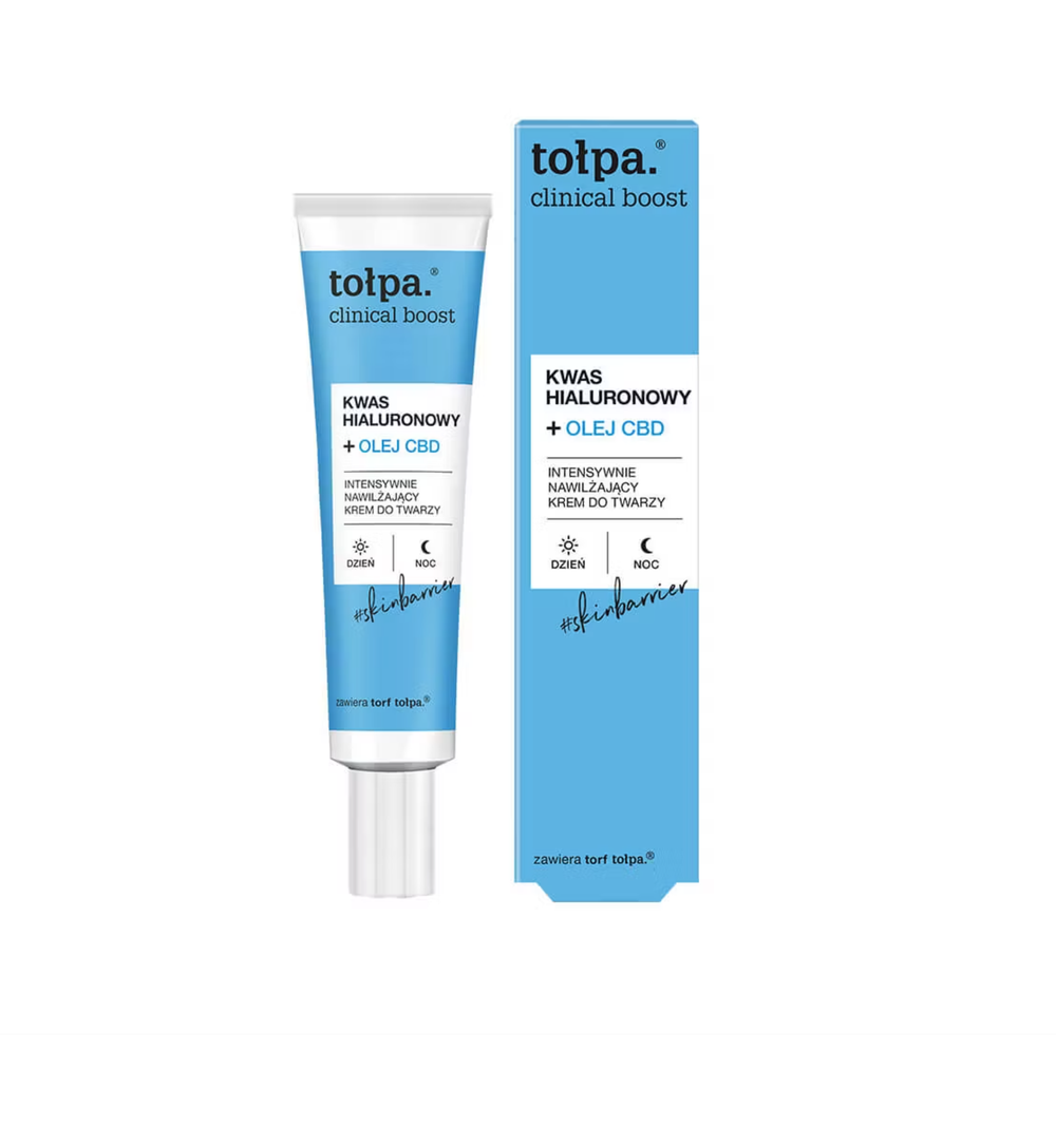 TOLPA Clinical Boost Hyaluronic Acid + CBD Интенсивно увлажняющий крем, 40 мл