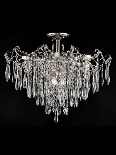 Люстра потолочная Lanbos, 12 ламп Е14, 480 Вт, до 35 кв м, хром