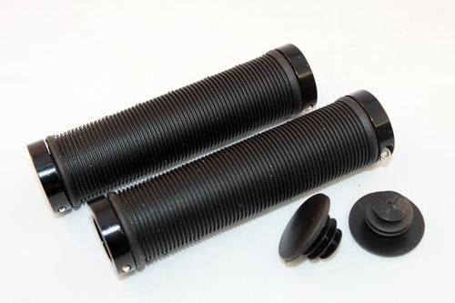 Грипсы CLO211 на руль резиновые 130мм антискольз. с черн. фиксат. черные CLARKS