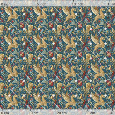 Средневековый исторический орнамент с грифоном by Catmancer 1034 DPI