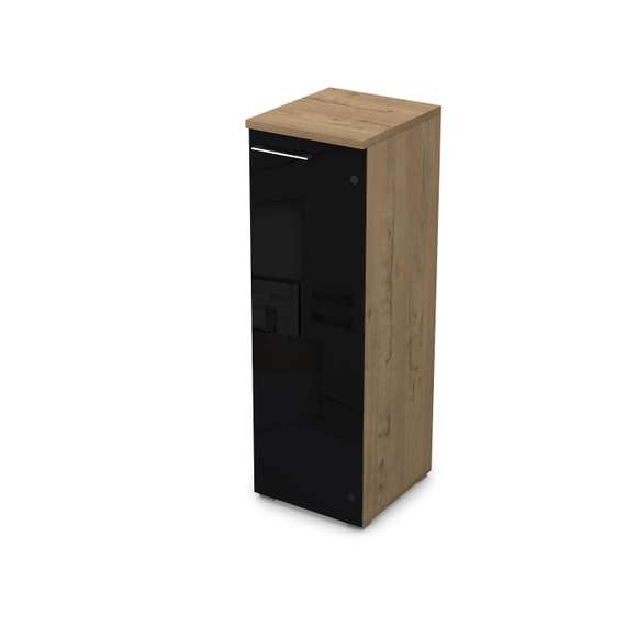 9НП.017.7П Пенал средний со стеклом (400*450*1245), правый