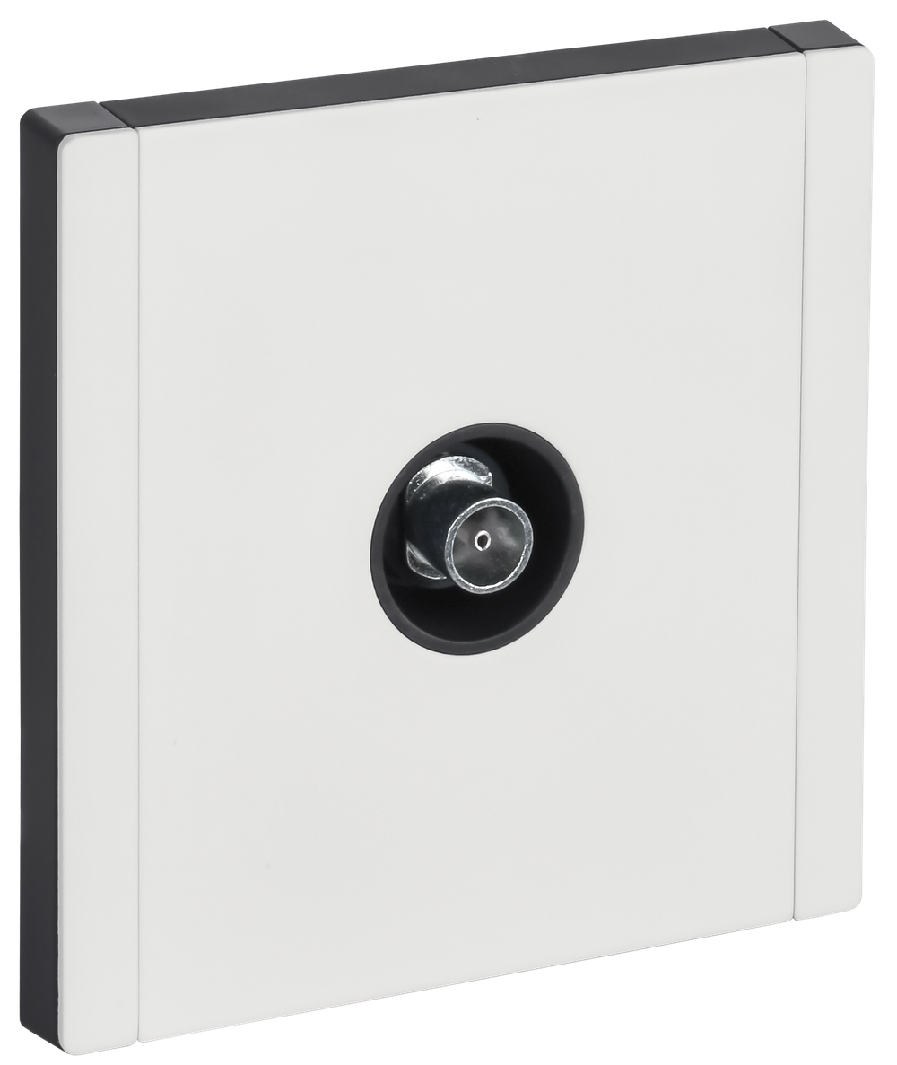 FORTE&PIANO Розетка TV оконечная FP228M металл белый IEK