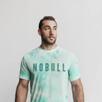 Футболка NOBULL зеленая в пятнах