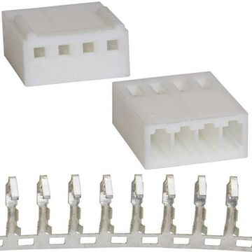 Разъём HU-04 2,54мм / 1375820-4TE / H2510-04PYC000R / DS1070-4F / L-KLS1-2.54-04-H