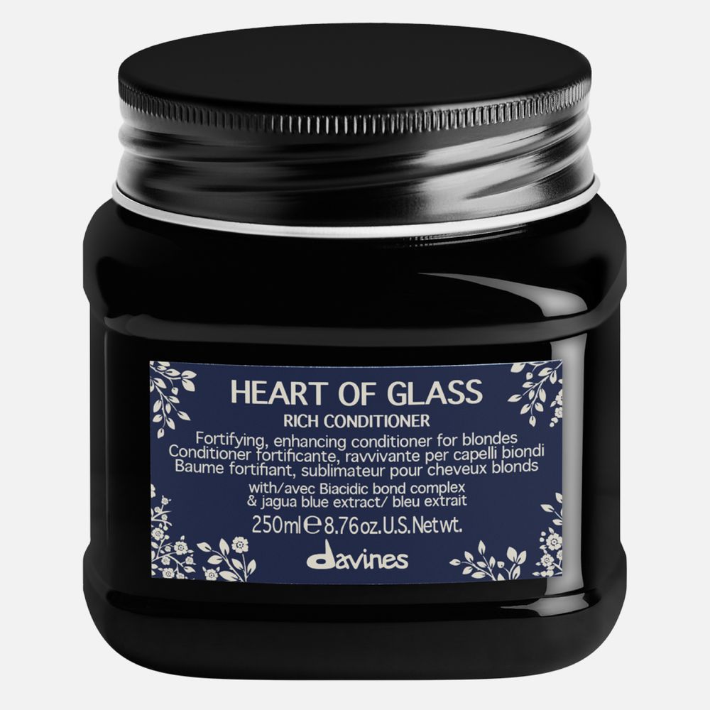 DAVINES Heart of glass Питательный кондиционер для защиты и сияния блонд, 250 мл