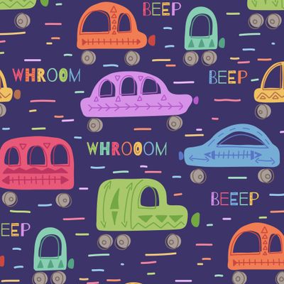 Разноцветные машины