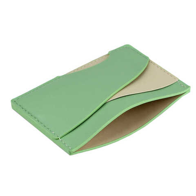 Картхолдер для пластиковых карт ESCALADA, 105x75 мм, ПЛЕЗИР БЕЖЕВЫЙ/МЯТНЫЙ