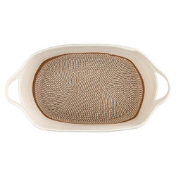 Корзина для хранения Bergenson Bjorn Kerit 45х35.5см белая/бежевая