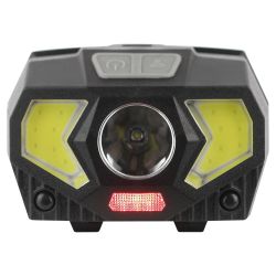 Фонарь налобный светодиодный ЭРА GB-608 на батарейках, 3xAAA, 5Вт, 7 режимов, черный | Налобные фонари