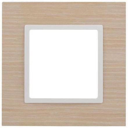 Рамка 1-м 14-5301-01 дерево Elegance белен. дуб/бел. ЭРА Б0049148