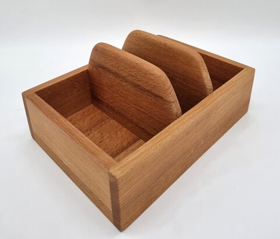 Органайзер 3 секции;бук;H=10,L=21,B=15см