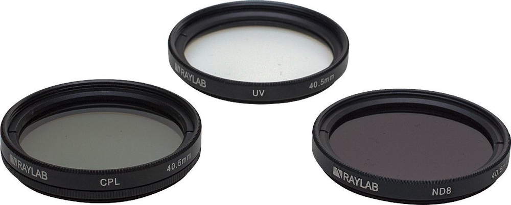 набор фильтров RAYLAB UV/CPL/ND8 40,5mm