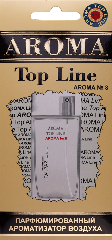 Ароматизатор для автомобиля AROMA TOP LINE №8 L&#39;eau par картон