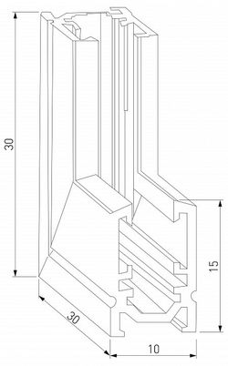 Соединитель угловой внутренний для треков накладных Elektrostandard Mini Magnetic a065640