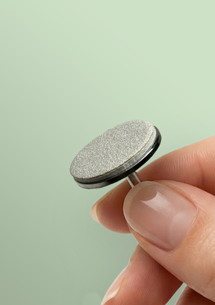 Сменные файлы - диски для педикюра, белые, на вспененной основе, размер M 20 мм