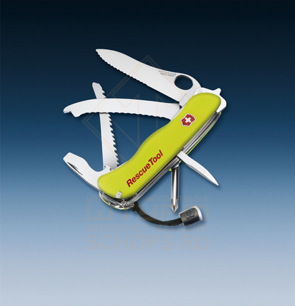 Нож многофункциональный Victorinox Rescue Tool 111 мм, Yellow