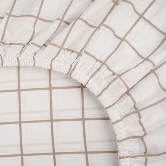 Простыня на резинке  Палермо,  120x200х30 , ранфорс  DOMTEKC