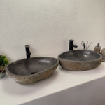 Раковина из речного камня RS63840 56*44*15 2шт 0127