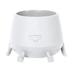 Кашпо "Мистер Крутой" (0,6л) с дренажным донышком Цв. Белый